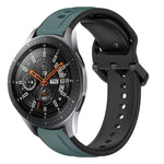 Dây đồng hồ silicone hai màu vòng lồi 22mm, cho Samsung Galaxy Watch3 45mm, cho Samsung Galaxy Watch 46mm, cho Samsung Gear S3 Classic, cho Samsung Gear S3 Frontier