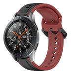 Dây đồng hồ silicone hai màu vòng lồi 22mm, cho Samsung Galaxy Watch3 45mm, cho Samsung Galaxy Watch 46mm, cho Samsung Gear S3 Classic, cho Samsung Gear S3 Frontier