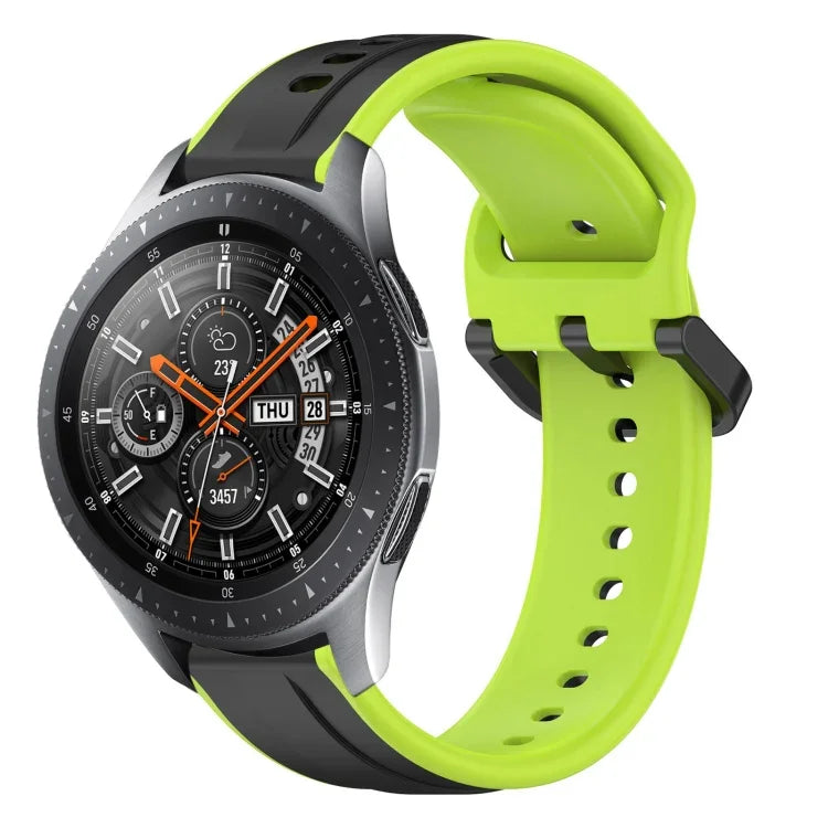 Dây đồng hồ silicone hai màu vòng lồi 22mm, cho Samsung Galaxy Watch3 45mm, cho Samsung Galaxy Watch 46mm, cho Samsung Gear S3 Classic, cho Samsung Gear S3 Frontier