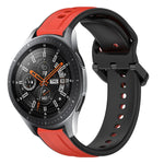 Dây đồng hồ silicone hai màu vòng lồi 22mm, cho Samsung Galaxy Watch3 45mm, cho Samsung Galaxy Watch 46mm, cho Samsung Gear S3 Classic, cho Samsung Gear S3 Frontier