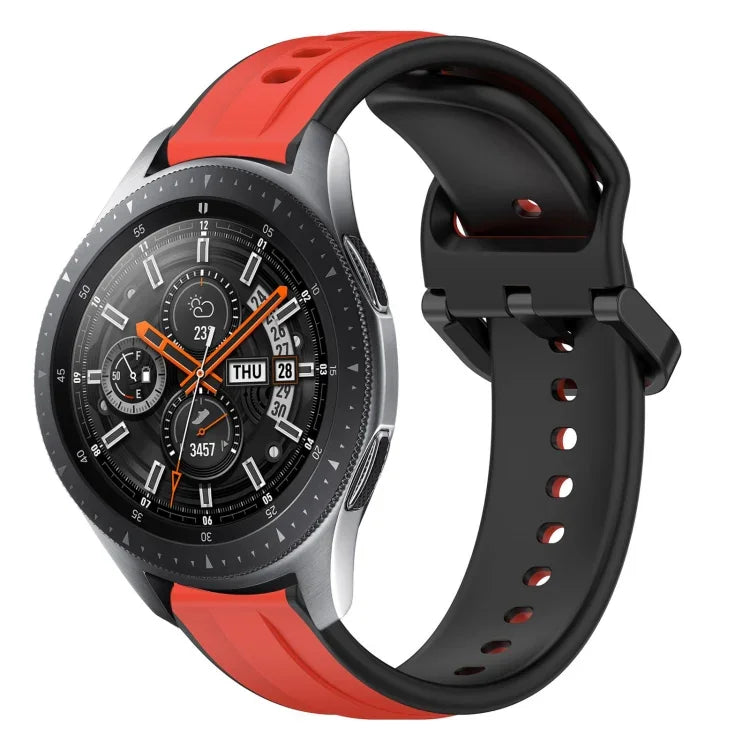 Dây đồng hồ silicone hai màu vòng lồi 22mm, cho Samsung Galaxy Watch3 45mm, cho Samsung Galaxy Watch 46mm, cho Samsung Gear S3 Classic, cho Samsung Gear S3 Frontier