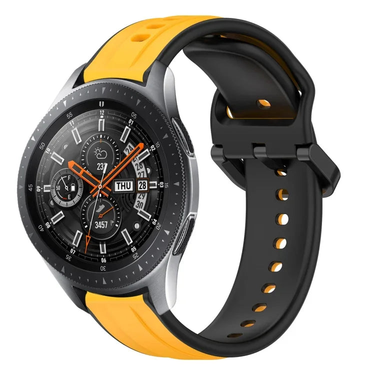 Dây đồng hồ silicone hai màu vòng lồi 22mm, cho Samsung Galaxy Watch3 45mm, cho Samsung Galaxy Watch 46mm, cho Samsung Gear S3 Classic, cho Samsung Gear S3 Frontier