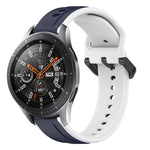 Dây đồng hồ silicone hai màu vòng lồi 22mm, cho Samsung Galaxy Watch3 45mm, cho Samsung Galaxy Watch 46mm, cho Samsung Gear S3 Classic, cho Samsung Gear S3 Frontier