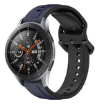 Dây đồng hồ silicone hai màu vòng lồi 22mm, cho Samsung Galaxy Watch3 45mm, cho Samsung Galaxy Watch 46mm, cho Samsung Gear S3 Classic, cho Samsung Gear S3 Frontier