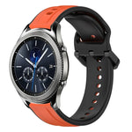 Dây đồng hồ silicone hai màu vòng lồi 22mm, cho Samsung Galaxy Watch3 45mm, cho Samsung Galaxy Watch 46mm, cho Samsung Gear S3 Classic, cho Samsung Gear S3 Frontier