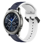 Dây đồng hồ silicone hai màu vòng lồi 22mm, cho Samsung Galaxy Watch3 45mm, cho Samsung Galaxy Watch 46mm, cho Samsung Gear S3 Classic, cho Samsung Gear S3 Frontier