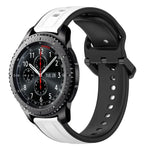 Dây đồng hồ silicone hai màu vòng lồi 22mm, cho Samsung Galaxy Watch3 45mm, cho Samsung Galaxy Watch 46mm, cho Samsung Gear S3 Classic, cho Samsung Gear S3 Frontier