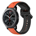 Dây đồng hồ silicone hai màu vòng lồi 22mm, cho Samsung Galaxy Watch3 45mm, cho Samsung Galaxy Watch 46mm, cho Samsung Gear S3 Classic, cho Samsung Gear S3 Frontier