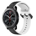 Dây đồng hồ silicone hai màu vòng lồi 22mm, cho Samsung Galaxy Watch3 45mm, cho Samsung Galaxy Watch 46mm, cho Samsung Gear S3 Classic, cho Samsung Gear S3 Frontier