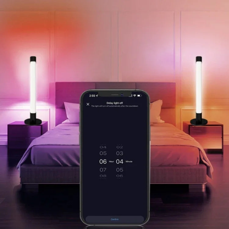 SAL006BS 2 ống đèn LED đồng bộ âm nhạc, đèn ngủ thông minh WiFi