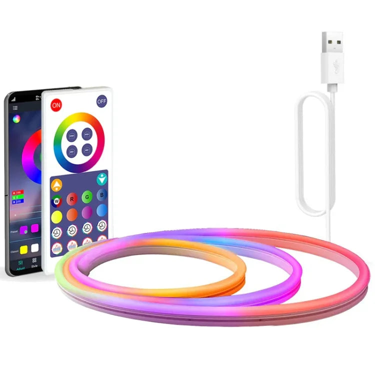 NH021 Đèn dây neon RGB đồng bộ nhạc TUYA WIFI chống nước 3m, NH021