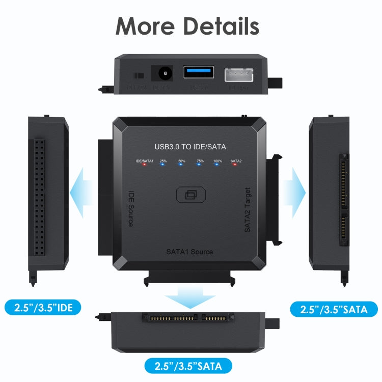 Bộ chuyển đổi USB3.0 sang SATA hoặc IDE ổ cứng có chức năng sao chép