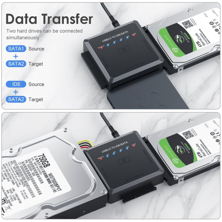Bộ chuyển đổi USB3.0 sang SATA hoặc IDE ổ cứng có chức năng sao chép
