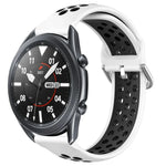 Dây đồng hồ silicone thể thao thoáng khí có lỗ 22mm, cho Samsung Galaxy Watch3 45mm, cho Samsung Gear S3 Classic, cho Samsung Gear S3 Frontier