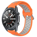 Dây đồng hồ silicone thể thao thoáng khí có lỗ 22mm, cho Samsung Galaxy Watch3 45mm, cho Samsung Gear S3 Classic, cho Samsung Gear S3 Frontier