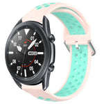 Dây đồng hồ silicone thể thao thoáng khí có lỗ 22mm, cho Samsung Galaxy Watch3 45mm, cho Samsung Gear S3 Classic, cho Samsung Gear S3 Frontier