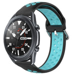 Dây đồng hồ silicone thể thao thoáng khí có lỗ 22mm, cho Samsung Galaxy Watch3 45mm, cho Samsung Gear S3 Classic, cho Samsung Gear S3 Frontier