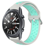 Dây đồng hồ silicone thể thao thoáng khí có lỗ 22mm, cho Samsung Galaxy Watch3 45mm, cho Samsung Gear S3 Classic, cho Samsung Gear S3 Frontier