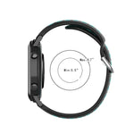 Dây đồng hồ silicone thể thao thoáng khí có lỗ 22mm, cho Samsung Galaxy Watch3 45mm, cho Samsung Gear S3 Classic, cho Samsung Gear S3 Frontier