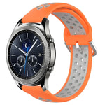 Dây đồng hồ silicone thể thao thoáng khí có lỗ 22mm, cho Samsung Galaxy Watch3 45mm, cho Samsung Gear S3 Classic, cho Samsung Gear S3 Frontier