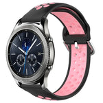 Dây đồng hồ silicone thể thao thoáng khí có lỗ 22mm, cho Samsung Galaxy Watch3 45mm, cho Samsung Gear S3 Classic, cho Samsung Gear S3 Frontier