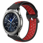 Dây đồng hồ silicone thể thao thoáng khí có lỗ 22mm, cho Samsung Galaxy Watch3 45mm, cho Samsung Gear S3 Classic, cho Samsung Gear S3 Frontier
