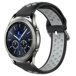 Dây đồng hồ silicone thể thao thoáng khí có lỗ 22mm, cho Samsung Galaxy Watch3 45mm, cho Samsung Gear S3 Classic, cho Samsung Gear S3 Frontier