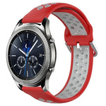 Dây đồng hồ silicone thể thao thoáng khí có lỗ 22mm, cho Samsung Galaxy Watch3 45mm, cho Samsung Gear S3 Classic, cho Samsung Gear S3 Frontier