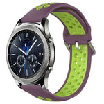 Dây đồng hồ silicone thể thao thoáng khí có lỗ 22mm, cho Samsung Galaxy Watch3 45mm, cho Samsung Gear S3 Classic, cho Samsung Gear S3 Frontier
