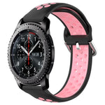 Dây đồng hồ silicone thể thao thoáng khí có lỗ 22mm, cho Samsung Galaxy Watch3 45mm, cho Samsung Gear S3 Classic, cho Samsung Gear S3 Frontier