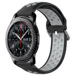 Dây đồng hồ silicone thể thao thoáng khí có lỗ 22mm, cho Samsung Galaxy Watch3 45mm, cho Samsung Gear S3 Classic, cho Samsung Gear S3 Frontier