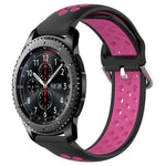 Dây đồng hồ silicone thể thao thoáng khí có lỗ 22mm, cho Samsung Galaxy Watch3 45mm, cho Samsung Gear S3 Classic, cho Samsung Gear S3 Frontier