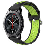 Dây đồng hồ silicone thể thao thoáng khí có lỗ 22mm, cho Samsung Galaxy Watch3 45mm, cho Samsung Gear S3 Classic, cho Samsung Gear S3 Frontier