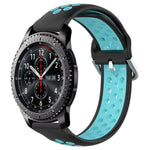 Dây đồng hồ silicone thể thao thoáng khí có lỗ 22mm, cho Samsung Galaxy Watch3 45mm, cho Samsung Gear S3 Classic, cho Samsung Gear S3 Frontier