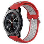 Dây đồng hồ silicone thể thao thoáng khí có lỗ 22mm, cho Samsung Galaxy Watch3 45mm, cho Samsung Gear S3 Classic, cho Samsung Gear S3 Frontier