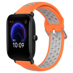 20mm Perforated Breathable Sports Silicone Watch Band, For Amazfit GTR 42MM, For Amazfit Pop Pro, For Amazfit Pop