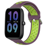 20mm Perforated Breathable Sports Silicone Watch Band, For Amazfit GTS 4 Mini, For Amazfit Bip3, For Amazfit Bip 1S
