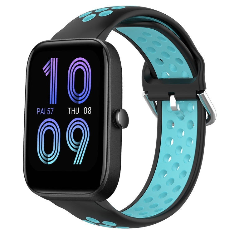 20mm Perforated Breathable Sports Silicone Watch Band, For Amazfit GTS 4 Mini, For Amazfit Bip3, For Amazfit Bip 1S