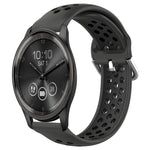 20mm Perforated Breathable Sports Silicone Watch Band, For Garmin Vivomove Trend, For Garmin Vivomove Sport, For Garmin Vivoactive3