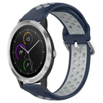 20mm Perforated Breathable Sports Silicone Watch Band, For Garmin Vivomove Trend, For Garmin Vivomove Sport, For Garmin Vivoactive3