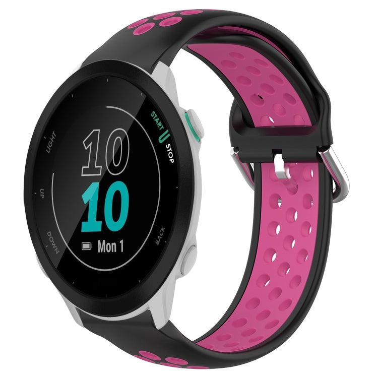 20mm Perforated Breathable Sports Silicone Watch Band, For Garmin Forerunner 158, For Garmin Forerunner 55, For Garmin Venu