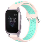 20mm Perforated Breathable Sports Silicone Watch Band, For Garmin Venu SQ, For Garmin VivoMove Style, For Garmin VivoMove Luxe