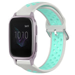 20mm Perforated Breathable Sports Silicone Watch Band, For Garmin Venu SQ, For Garmin VivoMove Style, For Garmin VivoMove Luxe