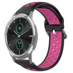 20mm Perforated Breathable Sports Silicone Watch Band, For Garmin Venu SQ, For Garmin VivoMove Style, For Garmin VivoMove Luxe