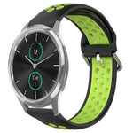 20mm Perforated Breathable Sports Silicone Watch Band, For Garmin Venu SQ, For Garmin VivoMove Style, For Garmin VivoMove Luxe