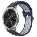 20mm Perforated Breathable Sports Silicone Watch Band, For Garmin Venu SQ, For Garmin VivoMove Style, For Garmin VivoMove Luxe