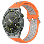 22mm Perforated Breathable Sports Silicone Watch Band, For Huawei Watch GT3 SE, For Huawei Watch GT3 Pro 46mm, For Huawei Watch Buds