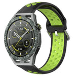 22mm Perforated Breathable Sports Silicone Watch Band, For Huawei Watch GT3 SE, For Huawei Watch GT3 Pro 46mm, For Huawei Watch Buds
