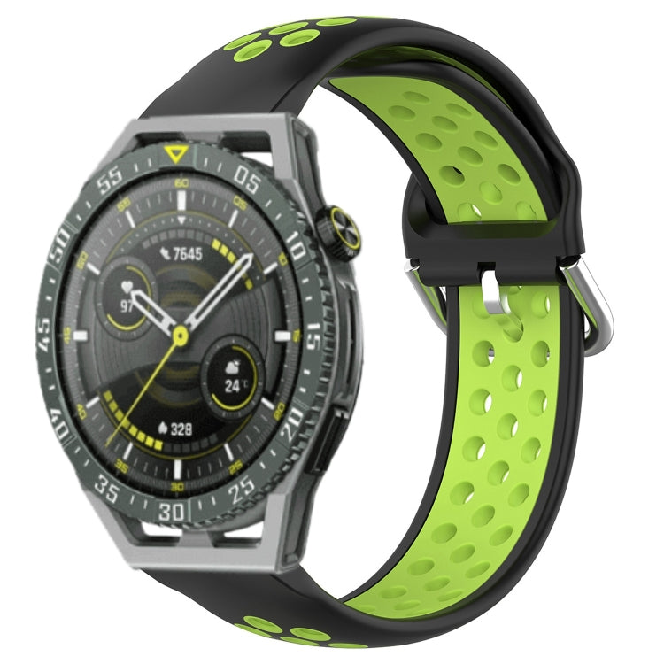 22mm Perforated Breathable Sports Silicone Watch Band, For Huawei Watch GT3 SE, For Huawei Watch GT3 Pro 46mm, For Huawei Watch Buds