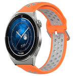 22mm Perforated Breathable Sports Silicone Watch Band, For Huawei Watch GT3 SE, For Huawei Watch GT3 Pro 46mm, For Huawei Watch Buds